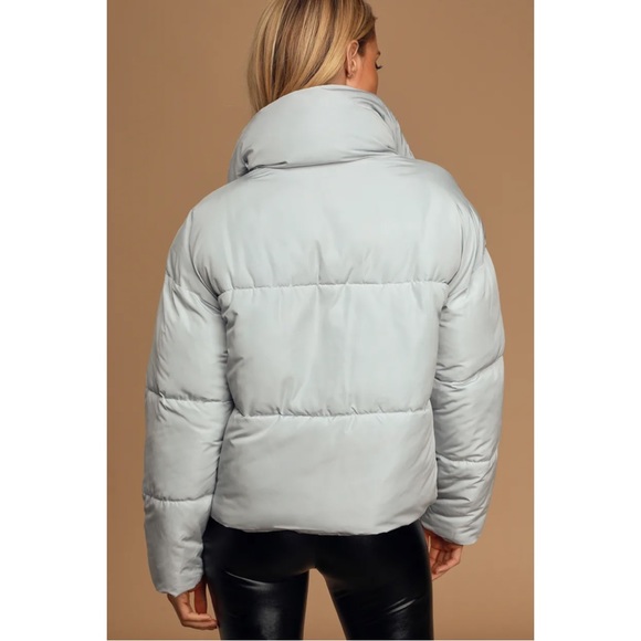 SOLD Free People Blue Puffer Jacket - Picture 7 of 9